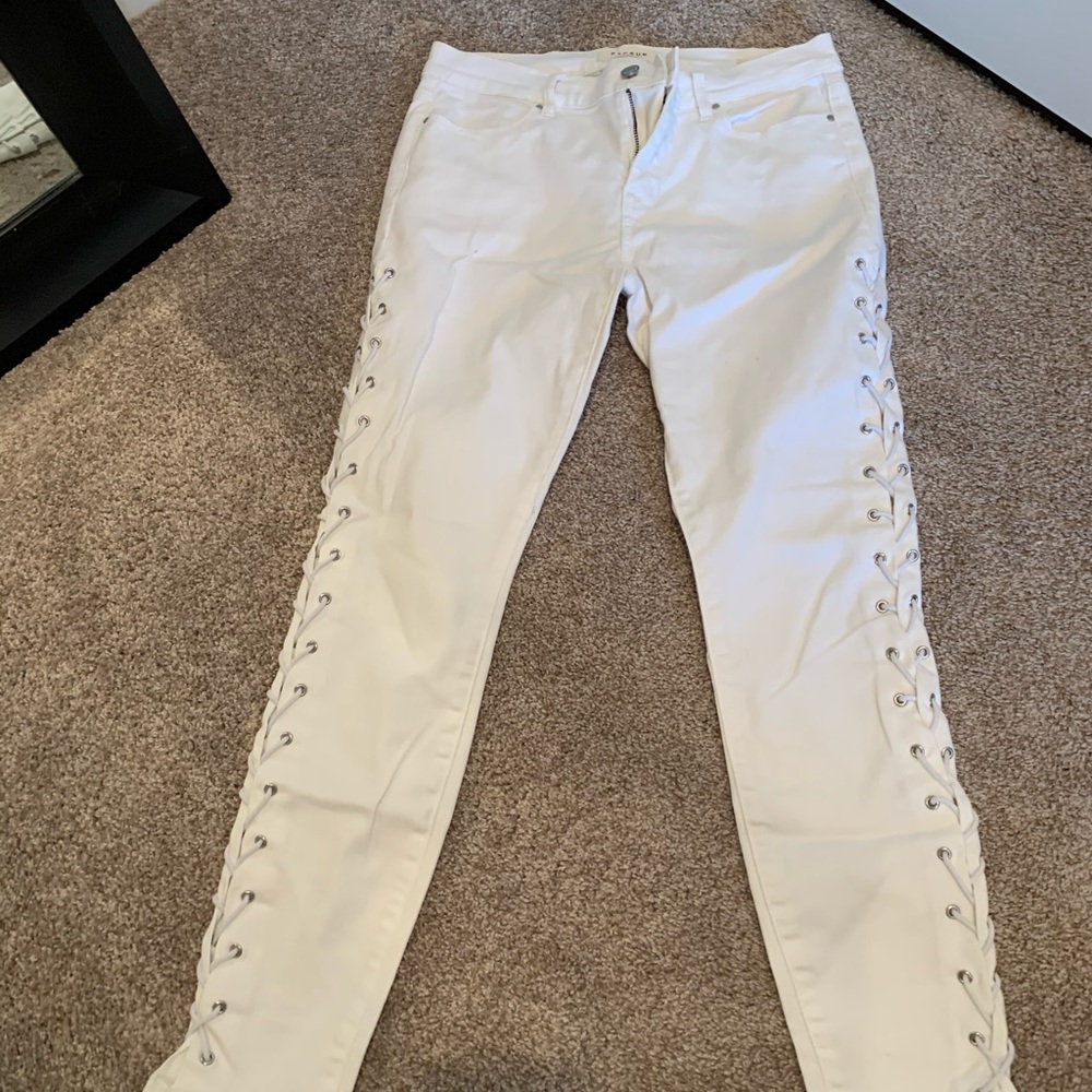 pacsun white jeans